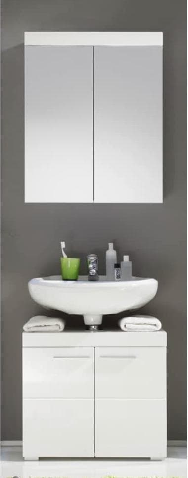 Rootz Badrumsset - Badrumsskåp - Högglans - 60 x 190 x 34cm