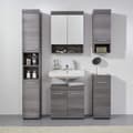 Miniatyrbillede 5 af 7: Rootz Standing Cabinet - Storage Unit - Furniture Piece - Home Organizer - Shelving Solution - Smoke Silver - 30x76x30cm
