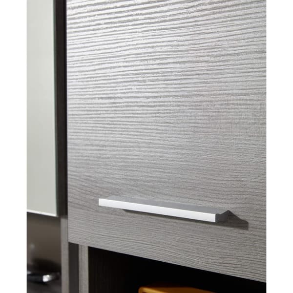 Rootz Standing Cabinet - Storage Unit - Furniture Piece - Home Organizer - Shelving Solution - Smoke Silver - 30x76x30cm