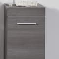 Miniatyrbillede 7 af 7: Rootz Standing Cabinet - Storage Unit - Furniture Piece - Home Organizer - Shelving Solution - Smoke Silver - 30x76x30cm