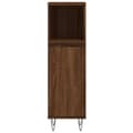 Miniatyrbilde 4 av 11: vidaXL Baderomsskap brun eik 30x30x100 cm konstruert tre