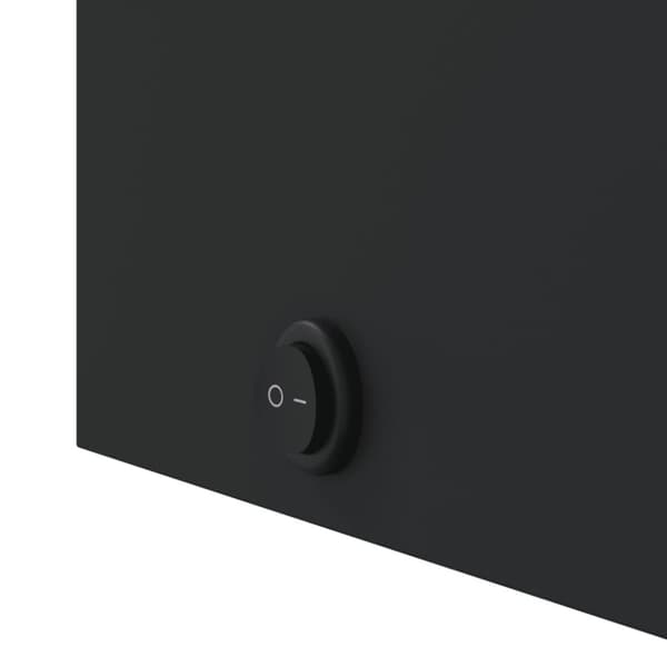 vidaXL badeværelsesskab med spejl og LED-lys 45x13x52 sort