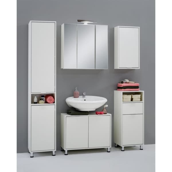 FMD Tvättställsskåp 70x32,9x49,5 cm vit