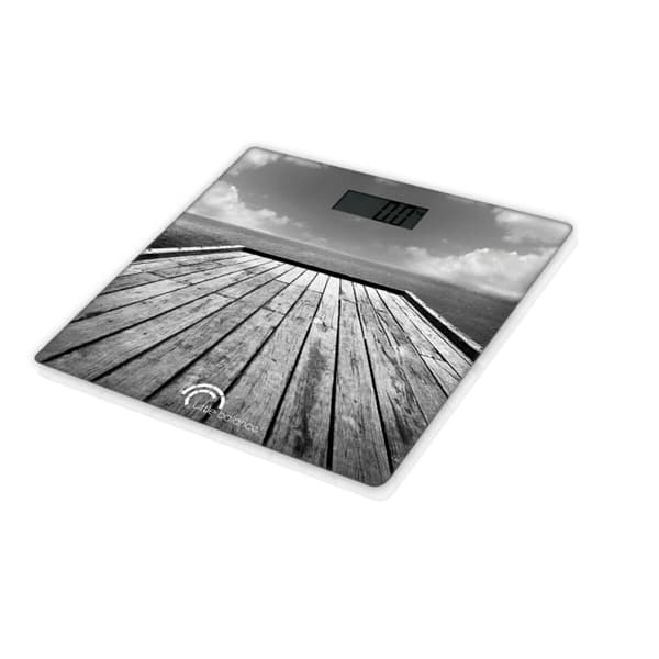 Digital badevægt Little Balance Pontoon Brun Multifarvet 180 kg 30 x 30 cm