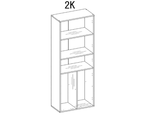 Kylpyhuonekaappi Bagnoli - Lattiakaappi kolmella hyllyllä ja kahdella pyykkikorilla, z, D: 30 cm, K: 174 cm, B: 60 cm