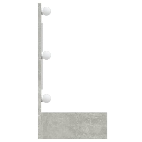 vidaXL Peilikaappi LED-valoilla betoninharmaa 90x31,5x62 cm -  Kylpyhuoneen kampauspöydät
