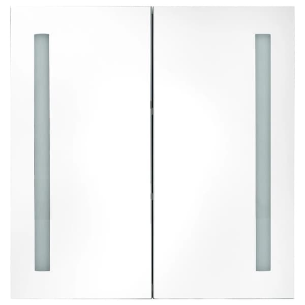 vidaXL LED kylpyhuoneen peilikaappi kiiltävä musta 62x14x60 cm -  Kylpyhuoneen kampauspöydät