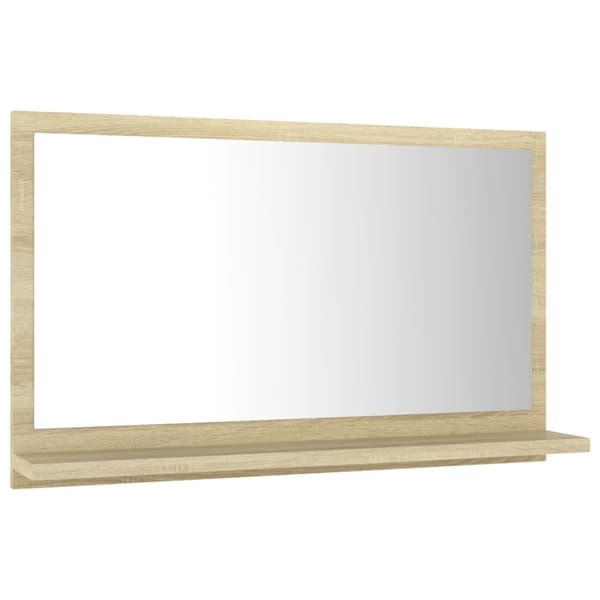 vidaXL badeværelsesspejl 60x10,5x37 cm konstrueret træ sonoma-eg -  Badeværelsesborde