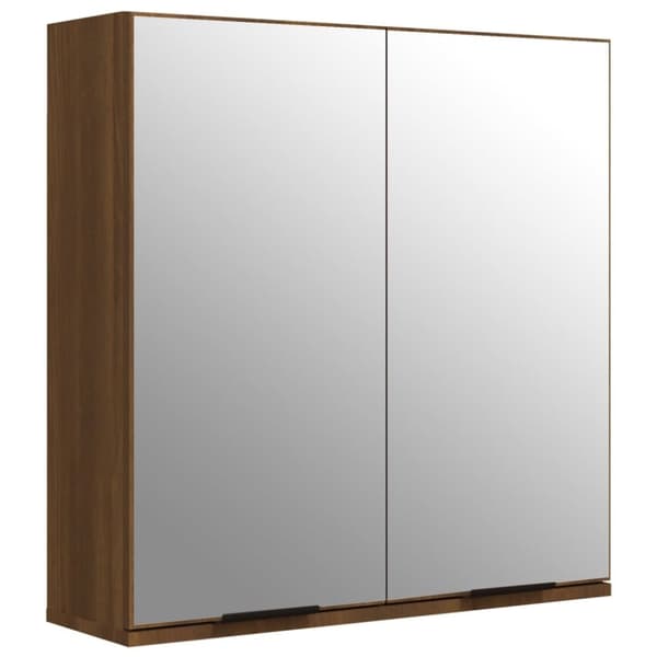 vidaXL Kylpyhuoneen peilikaappi ruskea tammi 64x20x67 cm -  Kylpyhuoneen kampauspöydät