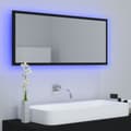 Pikkukuva 4 / 11: vidaXL LED-kylpyhuonepeili musta 100x8,5x37 cm akryyli -  Kylpyhuoneen kampauspöydät