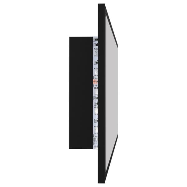 vidaXL LED-kylpyhuonepeili musta 100x8,5x37 cm akryyli -  Kylpyhuoneen kampauspöydät