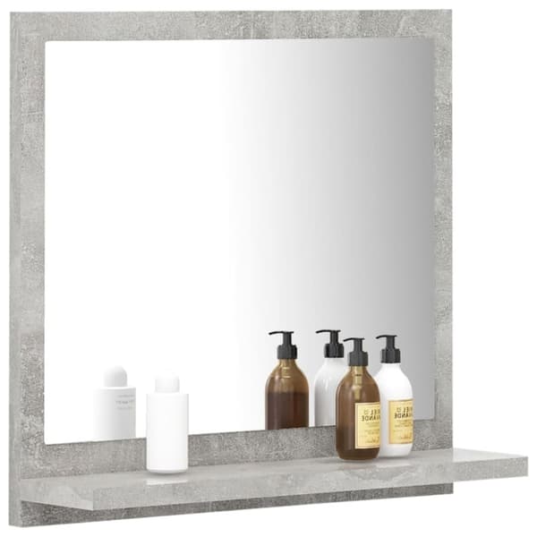 vidaXL Badrumsspegel betonggrå 40x10,5x37 cm konstruerat trä -  Badrumsunderskåp
