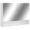 Pikkukuva 3 / 11: vidaXL LED kylpyhuoneen peilikaappi valkoinen 80x15x60 cm MDF -  Kylpyhuoneen kampauspöydät