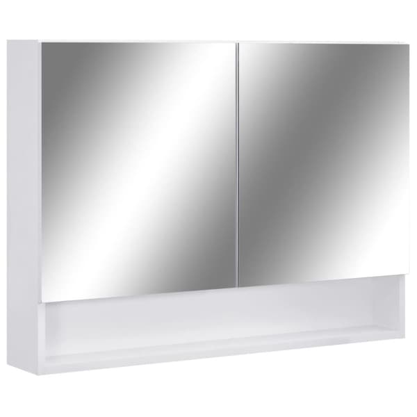 vidaXL LED kylpyhuoneen peilikaappi valkoinen 80x15x60 cm MDF -  Kylpyhuoneen kampauspöydät