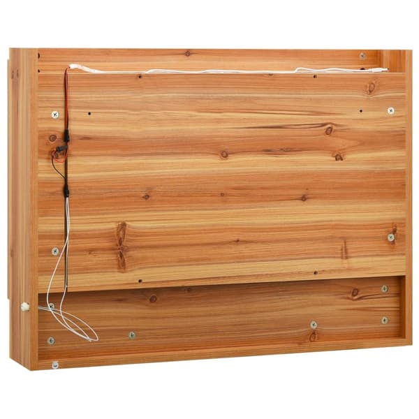 vidaXL LED-Spegelskåp för badrum ek 80x15x60 cm MDF - Badrumsunderskåp