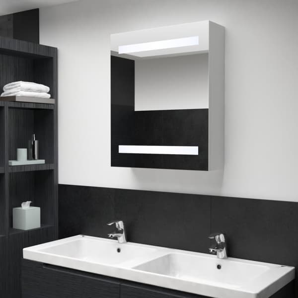 vidaXL LED kylpyhuoneen peilikaappi 50x13,5x60 cm -  Kylpyhuoneen kampauspöydät