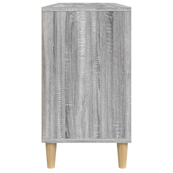 vidaXL Tvättställsskåp grå sonoma 80x33x60 cm konstruerat trä - Badrumsunderskåp