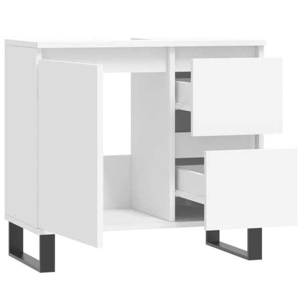 vidaXL Badrumsskåp vit 65x33x60 cm konstruerat trä -  Badrumsunderskåp