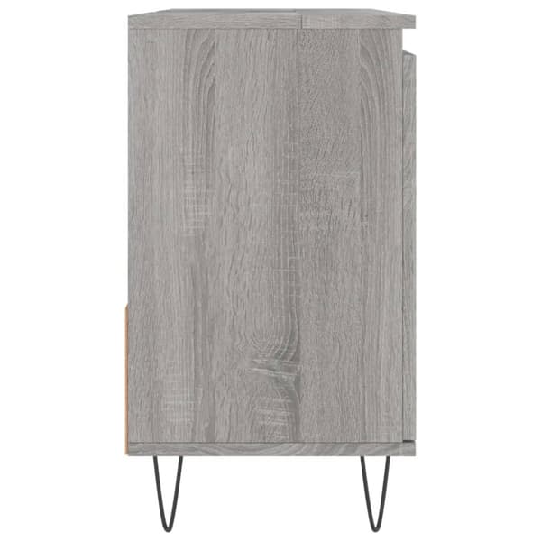 vidaXL Badrumsskåp grå sonoma 65x33x60 cm konstruerat trä - Badrumsunderskåp