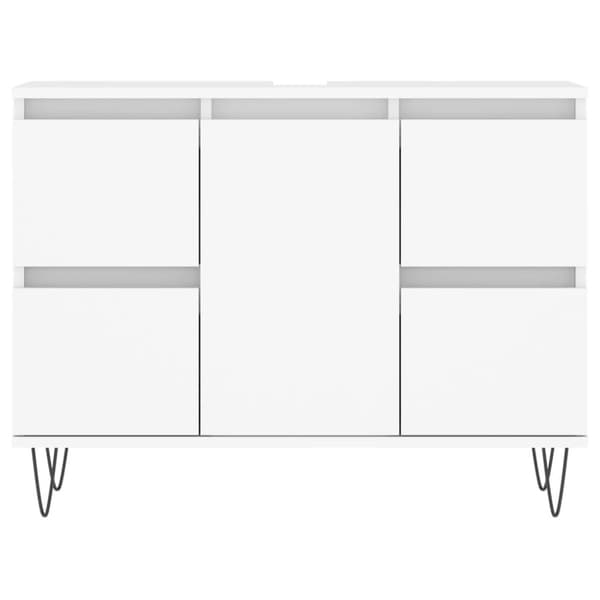 vidaXL Badrumsskåp vit 80x33x60 cm konstruerat trä -  Badrumsunderskåp