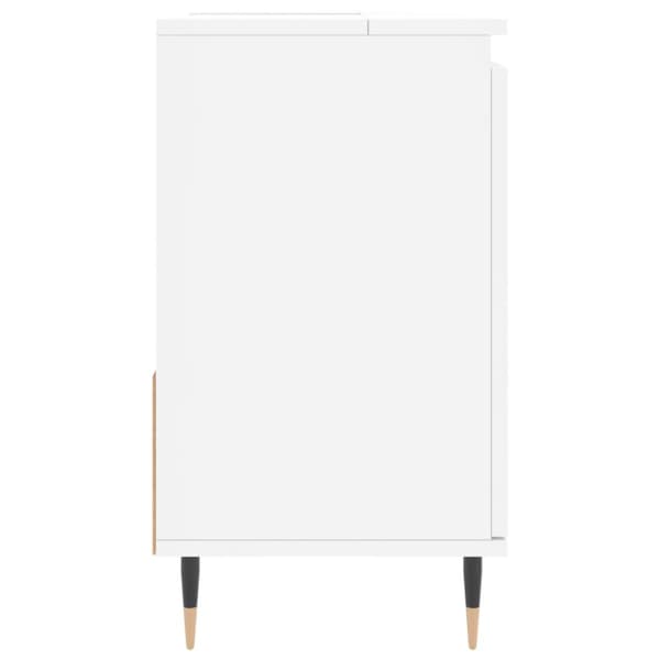 vidaXL Badrumsskåp vit 65x33x60 cm konstruerat trä - Badrumsunderskåp