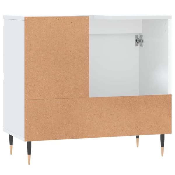 vidaXL Badrumsskåp vit 65x33x60 cm konstruerat trä - Badrumsunderskåp