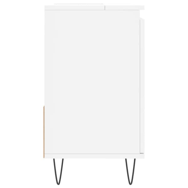 vidaXL badeværelsesskab 65x33x60 cm konstrueret træ hvid -  Badeværelsesborde