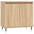 Pikkukuva 3 / 11: vidaXL Kylpyhuoneen kaappi Sonoma-tammi 58x33x60 cm tekninen puu -  Kylpyhuoneen kampauspöydät