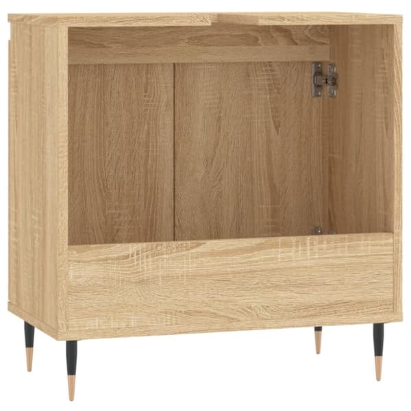 vidaXL Kylpyhuoneen kaappi Sonoma-tammi 58x33x60 cm tekninen puu - Kylpyhuoneen kampauspöydät