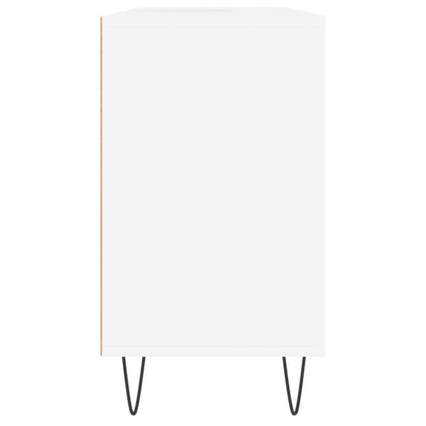 vidaXL badeværelsesskab 80x33x60 cm konstrueret træ hvid -  Badeværelsesborde