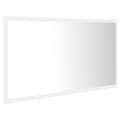 Miniatyrbild 7 av 11: vidaXL Badrumsspegel med LED vit 80x8,5x37 cm akryl -  Badrumsunderskåp