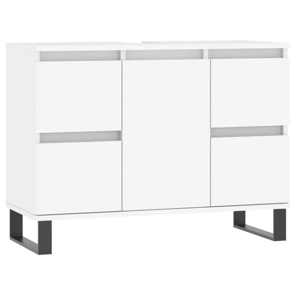 vidaXL Badrumsskåp vit 80x33x60 cm konstruerat trä -  Badrumsunderskåp