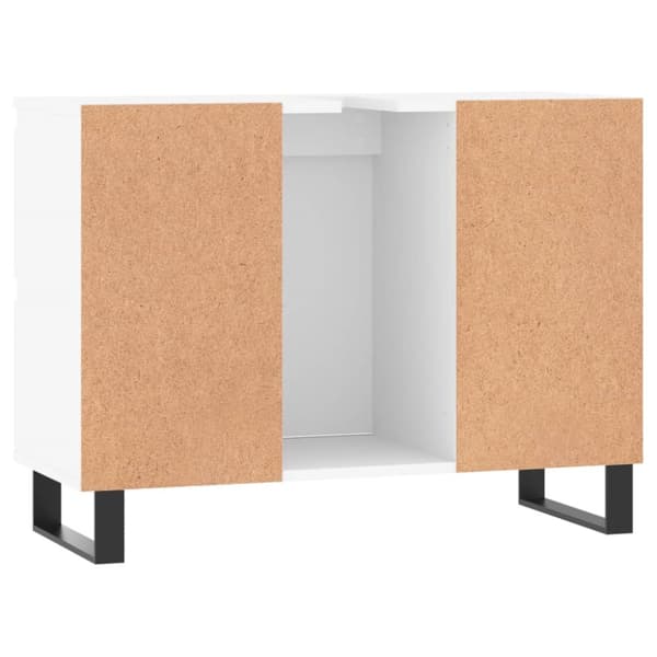 vidaXL Badrumsskåp vit 80x33x60 cm konstruerat trä -  Badrumsunderskåp