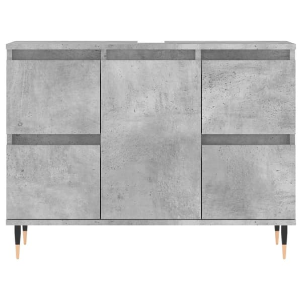 vidaXL Kylpyhuoneen kaappi betoninharmaa 80x33x60 cm tekninen puu -  Kylpyhuoneen kampauspöydät