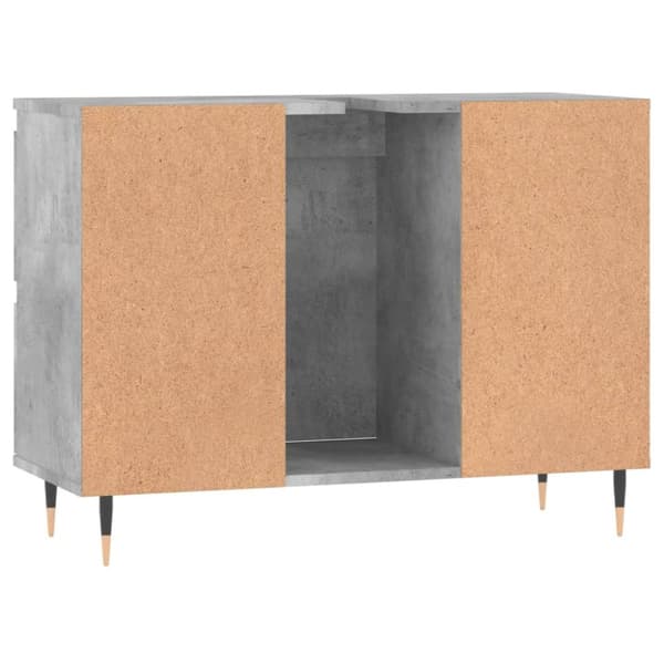 vidaXL Kylpyhuoneen kaappi betoninharmaa 80x33x60 cm tekninen puu -  Kylpyhuoneen kampauspöydät