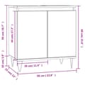 Miniatyrbild 11 av 11: vidaXL Badrumsskåp brun ek 58x33x60 cm konstruerat trä -  Badrumsunderskåp