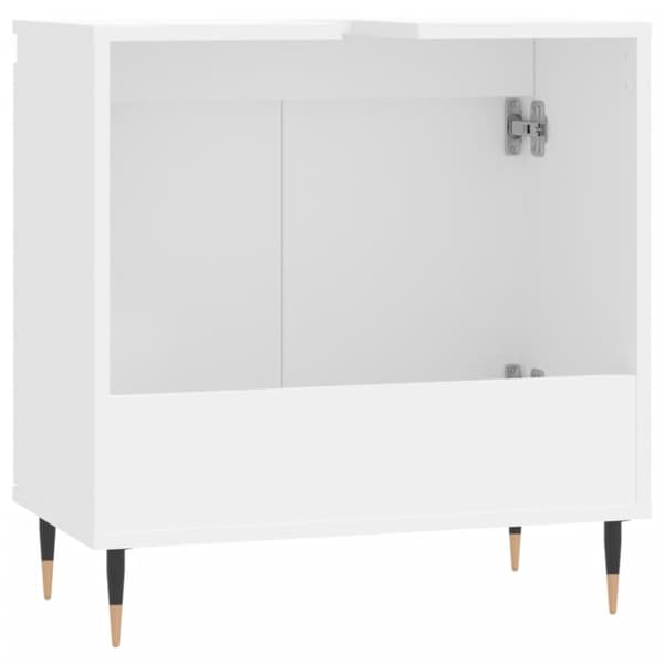 vidaXL Badrumsskåp vit 58x33x60 cm konstruerat trä -  Badrumsunderskåp