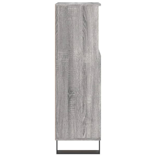 vidaXL Badrumsskåp grå sonoma 30x30x100 cm konstruerat trä -  Badrumsunderskåp