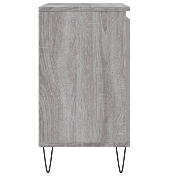 vidaXL badeværelsesskab 58x33x60 cm konstrueret træ grå sonoma-eg -  Badeværelsesborde