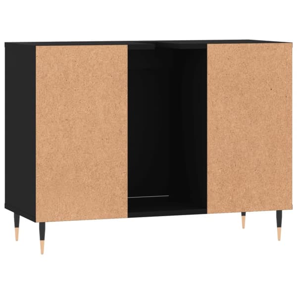 vidaXL Badrumsskåp svart 80x33x60 cm konstruerat trä -  Badrumsunderskåp