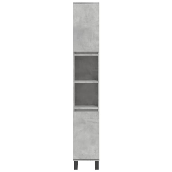 vidaXL Kylpyhuoneen kaappi betoninharmaa 30x30x190 cm tekninen puu -  Kylpyhuoneen kampauspöydät
