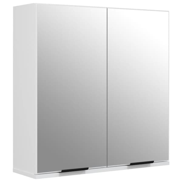 vidaXL Spegelskåp vit 64x20x67 cm -  Badrumsunderskåp