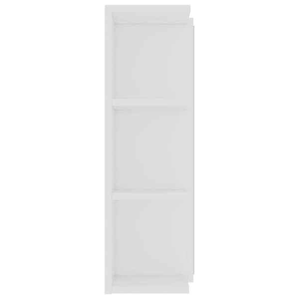 vidaXL badeværelsesskab med spejl 80x20,5x64 cm konstrueret træ hvid -  Badeværelsesborde