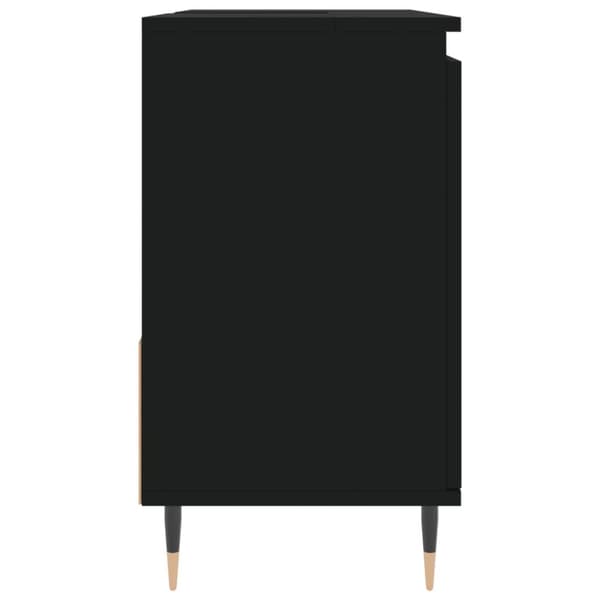 vidaXL Badrumsskåp svart 65x33x60 cm konstruerat trä -  Badrumsunderskåp