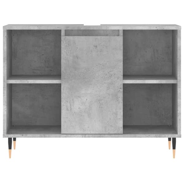 vidaXL badeværelsesskab 80x33x60 cm konstrueret træ betongrå -  Badeværelsesborde