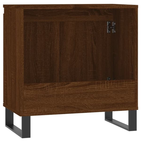 vidaXL badeværelsesskab 58x33x60 cm konstrueret træ brun egetræsfarve - Badeværelsesborde