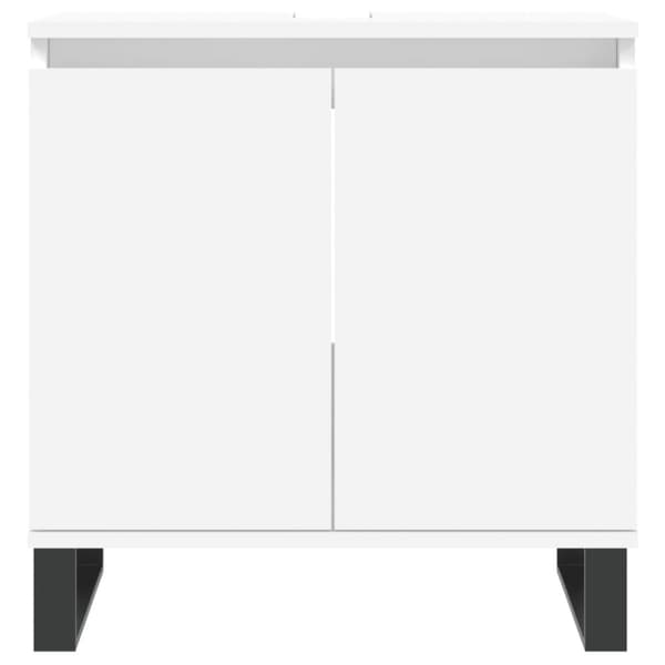 vidaXL badeværelsesskab 58x33x60 cm konstrueret træ hvid -  Badeværelsesborde