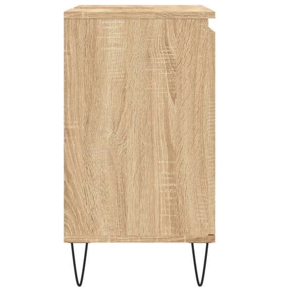 vidaXL Badrumsskåp sonoma-ek 58x33x60 cm konstruerat trä -  Badrumsunderskåp