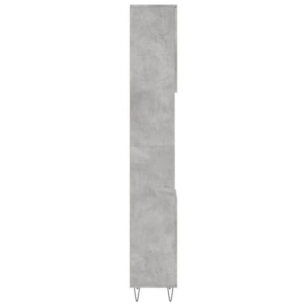 vidaXL Badrumsskåp betonggrå 30x30x190 cm konstruerat trä -  Badrumsunderskåp