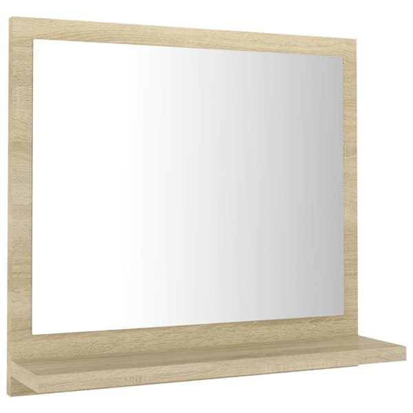 vidaXL badeværelsesspejl 40x10,5x37 cm konstrueret træ sonoma-eg -  Badeværelsesborde